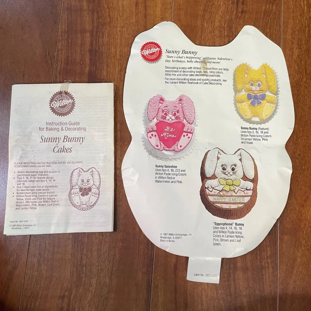 New Vintage 1987 Wilton Sunny Bunny Easter Cake Pan Mold
